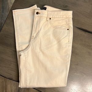 NWOT.  Relaxed fit cream colored jeans by Talbots